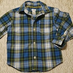 🔶️5 for $30🔶️ Carters Plaid Button Down Shirt